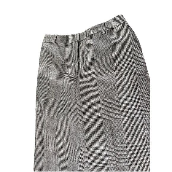 Vintage Talbots Brown Tan Houndstooth Wool Women Trouser Pants Size 2P - Picture 4 of 9